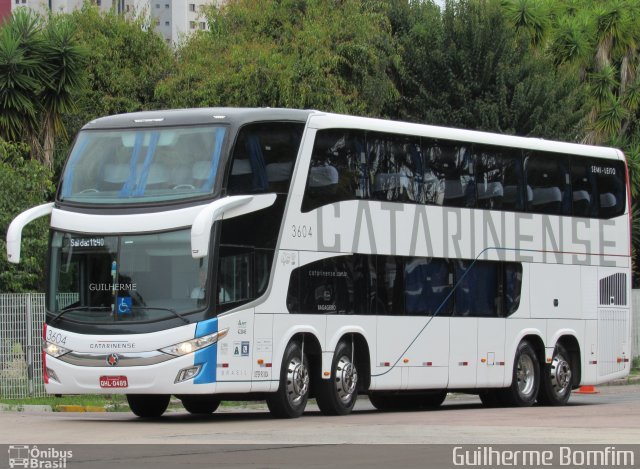 Auto Viação Catarinense 3604 na cidade de Curitiba, Paraná, Brasil, por Guilherme Bomfim. ID da foto: 5472595.