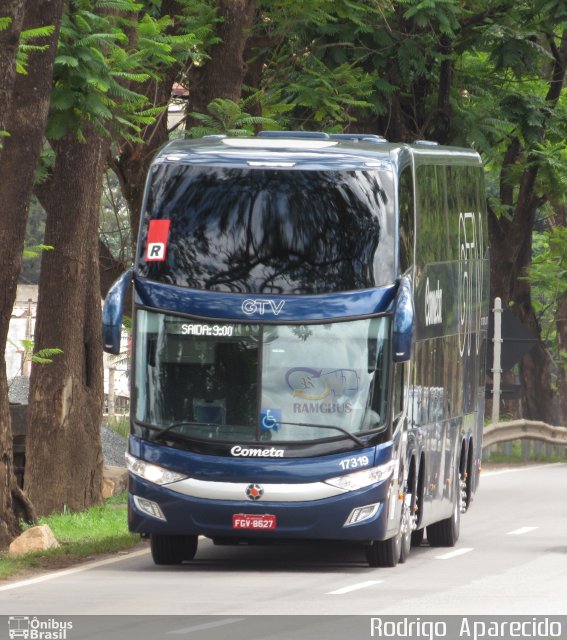 Viação Cometa 17319 na cidade de Conselheiro Lafaiete, Minas Gerais, Brasil, por Rodrigo  Aparecido. Número da foto: #5474757.