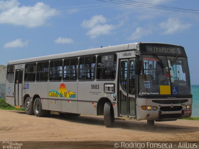 Viação Cidade de Maceió 5603 na cidade de Maceió, Alagoas, Brasil, por Rodrigo Fonseca. ID da foto: 5473653.