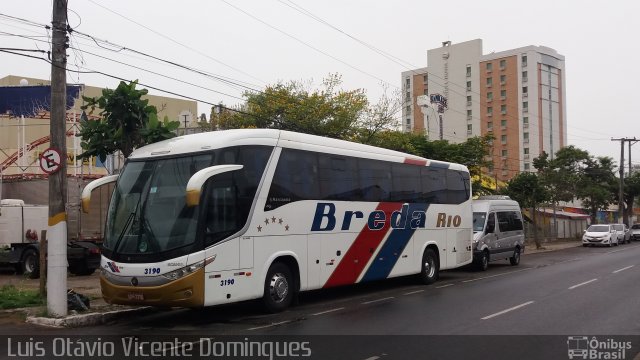 Breda Rio 3190 na cidade de Campos dos Goytacazes, Rio de Janeiro, Brasil, por Luis Otávio Vicente Domingues. ID da foto: 5474397.