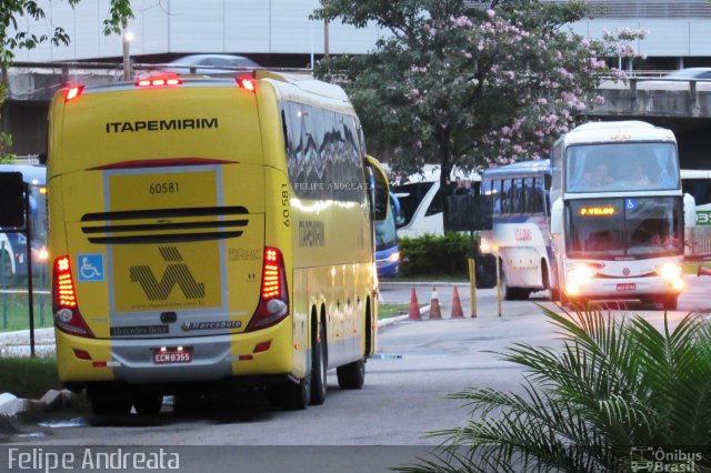 Viação Itapemirim 60581 na cidade de Vitória, Espírito Santo, Brasil, por Felipe da Silva Andreata. Número da foto: #5472930.