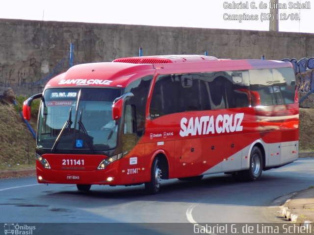 Viação Santa Cruz 211141 na cidade de Campinas, São Paulo, Brasil, por Gabriel Giacomin de Lima. Número da foto: #5474817.
