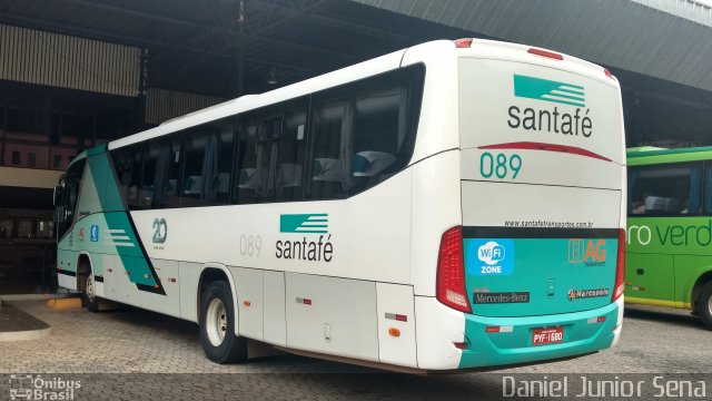 Santa Fé Transportes 089 na cidade de Itabirito, Minas Gerais, Brasil, por Daniel Junior Sena. Número da foto: #5473562.