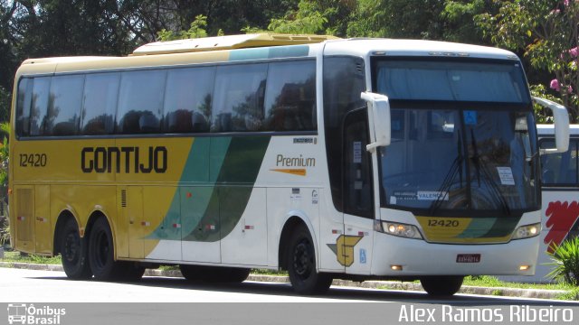 Empresa Gontijo de Transportes 12420 na cidade de Taubaté, São Paulo, Brasil, por Alex Ramos Ribeiro. ID da foto: 5477718.