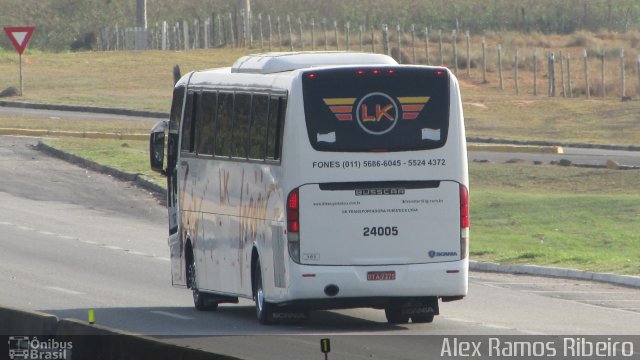 LK Transportadora Turística 24005 na cidade de Roseira, São Paulo, Brasil, por Alex Ramos Ribeiro. ID da foto: 5477579.