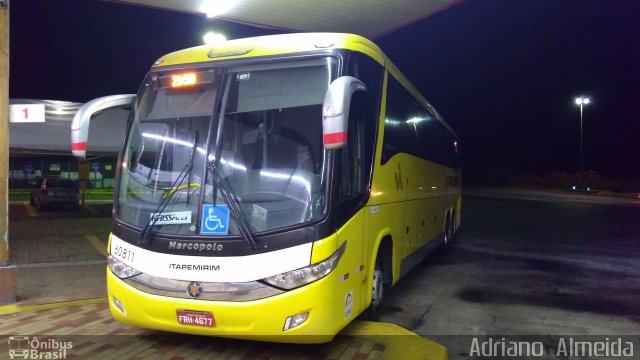 Viação Itapemirim 60811 na cidade de João Monlevade, Minas Gerais, Brasil, por Adriano  Almeida. Número da foto: #5476422.