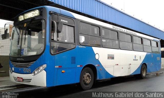 VB Transportes e Turismo 1792 na cidade de Campinas, São Paulo, Brasil, por Matheus Gabriel dos Santos. Número da foto: #5476615.