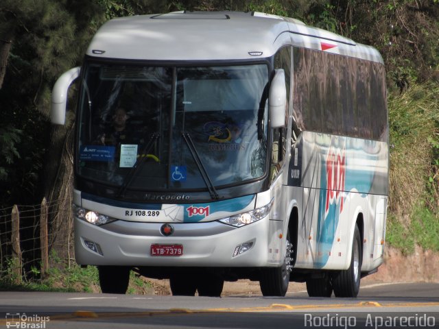 Auto Viação 1001 rj 108.289 na cidade de Conselheiro Lafaiete, Minas Gerais, Brasil, por Rodrigo  Aparecido. ID da foto: 5476742.