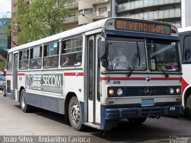 CUTCSA - Companhia Uruguaia de Transporte Coletivo 419 na cidade de , por João Silva. ID da foto: 5477427.