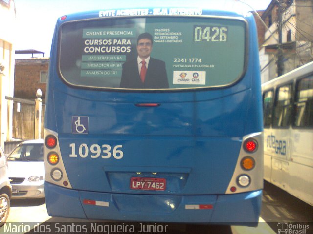 Concessionária Salvador Norte - CSN Transportes 10936 na cidade de Salvador, Bahia, Brasil, por Mario dos Santos Nogueira Junior. Número da foto: #5477211.