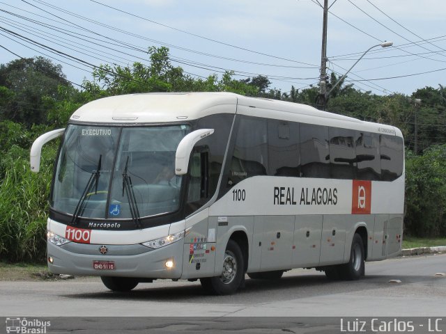 Real Alagoas de Viação 1100 na cidade de Recife, Pernambuco, Brasil, por Luiz Carlos de Santana. ID da foto: 5479080.