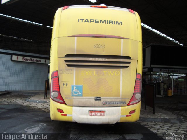Viação Itapemirim 60063 na cidade de Vitória, Espírito Santo, Brasil, por Felipe da Silva Andreata. Número da foto: #5479607.