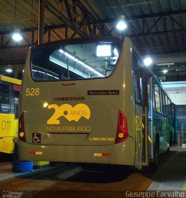 FAOL - Friburgo Auto Ônibus 528 na cidade de Nova Friburgo, Rio de Janeiro, Brasil, por Giuseppe Carvalho. ID da foto: 5481504.