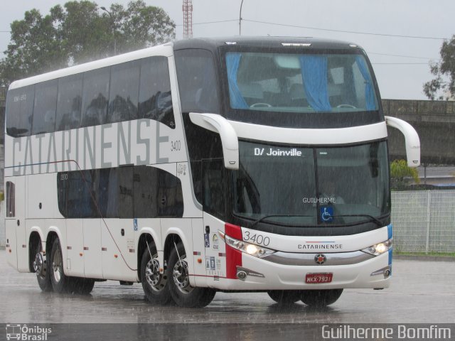 Auto Viação Catarinense 3400 na cidade de Curitiba, Paraná, Brasil, por Guilherme Bomfim. ID da foto: 5481588.