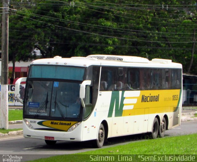 Viação Nacional 10535 na cidade de Vitória, Espírito Santo, Brasil, por Saimom  Lima. ID da foto: 5482025.