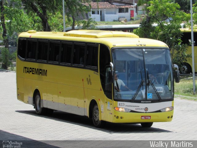 Viação Itapemirim 8221 na cidade de João Pessoa, Paraíba, Brasil, por Walky Martins Nascimento. ID da foto: 5481341.