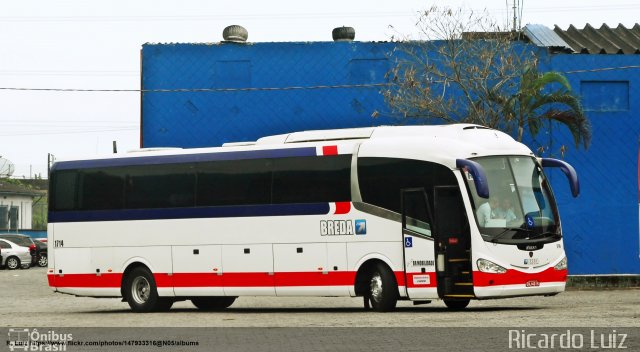Breda Transportes e Serviços 1714 na cidade de Mongaguá, São Paulo, Brasil, por Ricardo Luiz. Número da foto: #5481071.