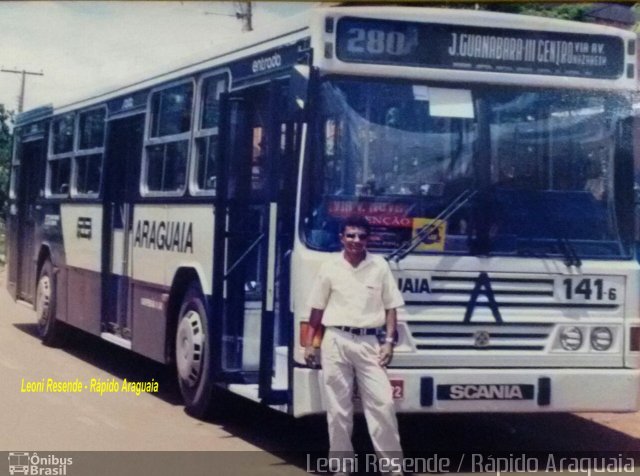 Rápido Araguaia 141-6 na cidade de Goiânia, Goiás, Brasil, por Carlos Júnior. Número da foto: #5482128.