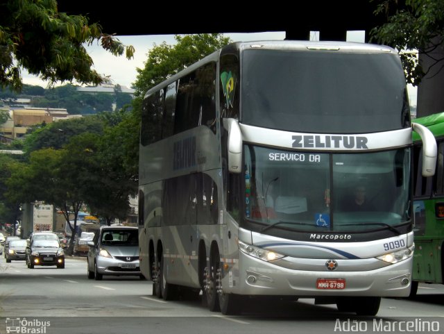Zelitur Turismo 9090 na cidade de Belo Horizonte, Minas Gerais, Brasil, por Adão Raimundo Marcelino. Número da foto: #5484686.