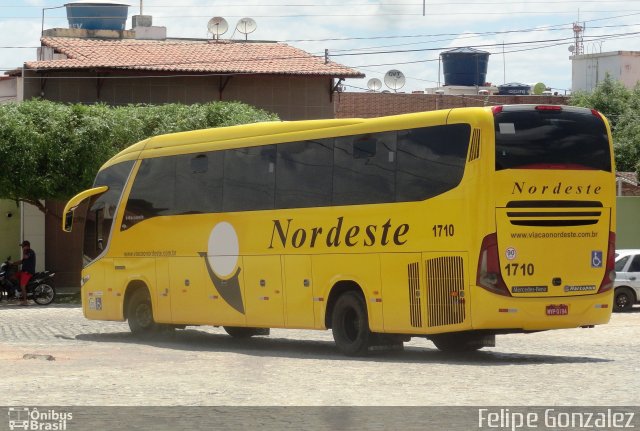 Viação Nordeste 1710 na cidade de Açu, Rio Grande do Norte, Brasil, por Felipe Gonzalez. ID da foto: 5483580.