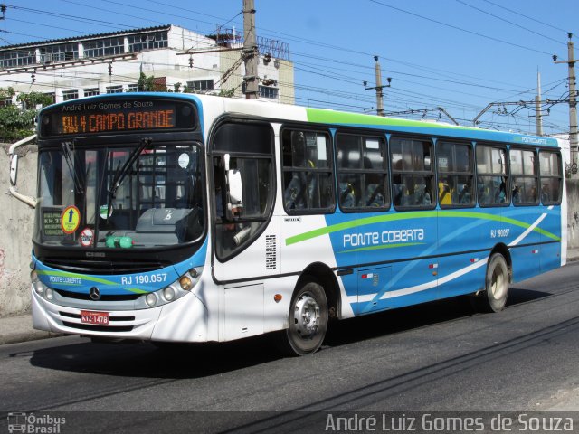 Viação Ponte Coberta RJ 190.057 na cidade de Rio de Janeiro, Rio de Janeiro, Brasil, por André Luiz Gomes de Souza. Número da foto: #5484060.