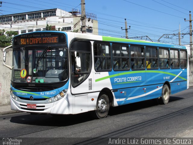 Viação Ponte Coberta RJ 190.057 na cidade de Rio de Janeiro, Rio de Janeiro, Brasil, por André Luiz Gomes de Souza. ID da foto: 5484060.