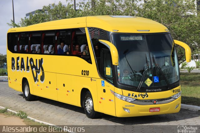 Expresso Real Bus 0210 na cidade de Campina Grande, Paraíba, Brasil, por Alessandro de Bem Barros. Número da foto: #5484593.