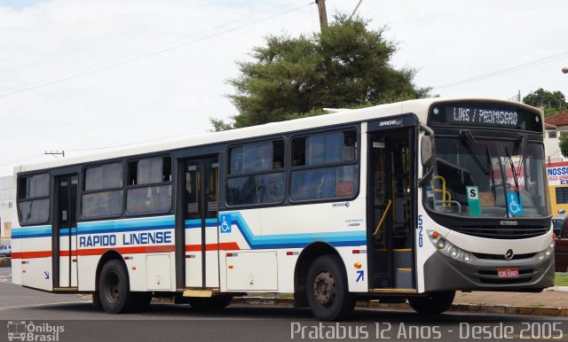 Rápido Linense 520 na cidade de Lins, São Paulo, Brasil, por Cristiano Soares da Silva. ID da foto: 5482993.