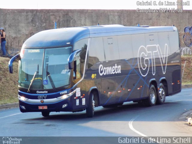 Viação Cometa 11402 na cidade de Campinas, São Paulo, Brasil, por Gabriel Giacomin de Lima. Número da foto: #5484367.