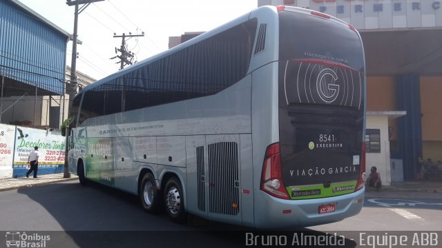 Viação Garcia 8541 na cidade de Sorocaba, São Paulo, Brasil, por Bruno Almeida. ID da foto: 5484263.