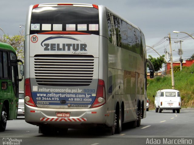 Zelitur Turismo 9090 na cidade de Belo Horizonte, Minas Gerais, Brasil, por Adão Raimundo Marcelino. ID da foto: 5484693.