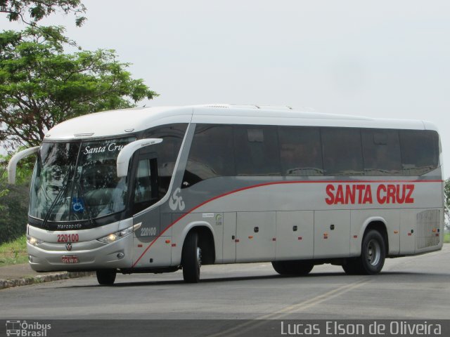 Viação Santa Cruz 220100 na cidade de Alfenas, Minas Gerais, Brasil, por Lucas Elson de Oliveira. Número da foto: #5483612.