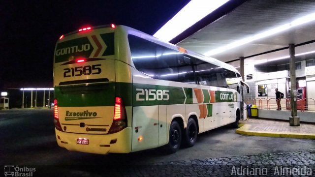 Empresa Gontijo de Transportes 21585 na cidade de João Monlevade, Minas Gerais, Brasil, por Adriano  Almeida. Número da foto: #5483015.