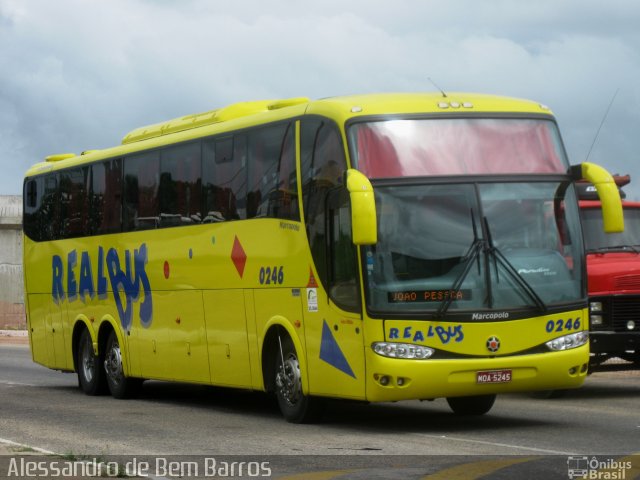 Expresso Real Bus 0246 na cidade de Campina Grande, Paraíba, Brasil, por Alessandro de Bem Barros. Número da foto: #5484626.
