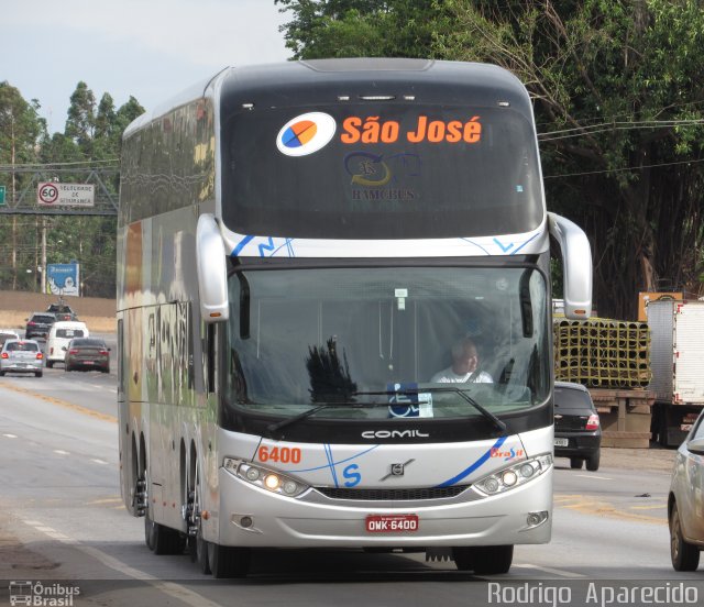 São José Viagens 6400 na cidade de Conselheiro Lafaiete, Minas Gerais, Brasil, por Rodrigo  Aparecido. ID da foto: 5484663.