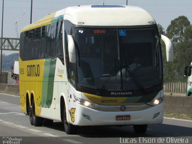 Empresa Gontijo de Transportes 18955 na cidade de Pouso Alegre, Minas Gerais, Brasil, por Lucas Elson de Oliveira. Número da foto: #5483660.