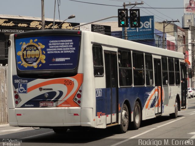 SBC Trans 2061 na cidade de São Bernardo do Campo, São Paulo, Brasil, por Jonathan  Aguiar Correa. ID da foto: 5484998.