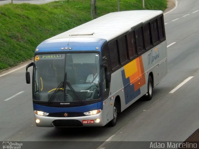 Manini Turismo 2736 na cidade de Belo Horizonte, Minas Gerais, Brasil, por Adão Raimundo Marcelino. ID da foto: 5484655.