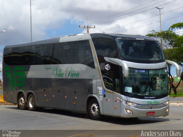 Expresso Vila Rica 6408 na cidade de Taguatinga, Distrito Federal, Brasil, por Anderson Dias. Número da foto: #5540042.