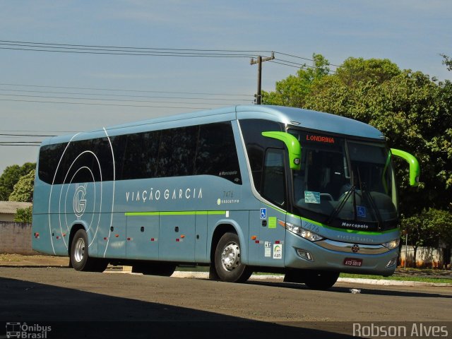 Viação Garcia 7476 na cidade de Paranavaí, Paraná, Brasil, por Robson Alves. Número da foto: #5539030.