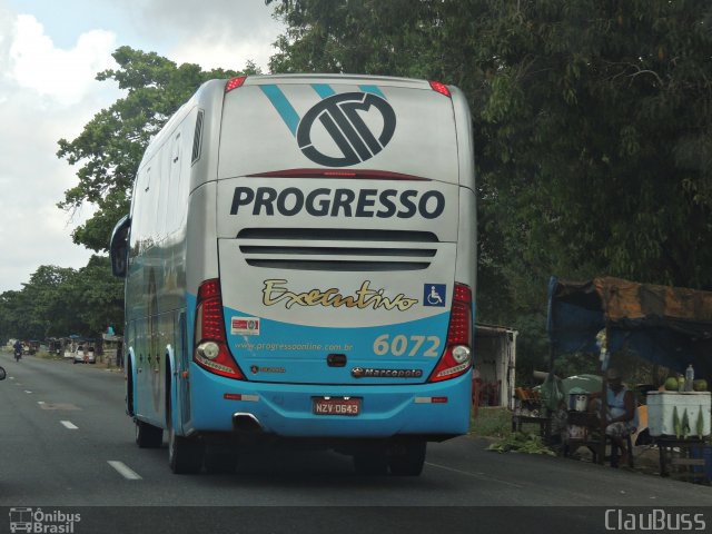 Auto Viação Progresso 6072 na cidade de Vitória de Santo Antão, Pernambuco, Brasil, por Liliane Xavier. ID da foto: 5539856.