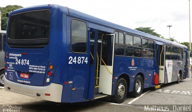 Empresa de Transportes e Turismo Carapicuiba 24.874 na cidade de São Paulo, São Paulo, Brasil, por Matheus  Daniel. Número da foto: #5538192.