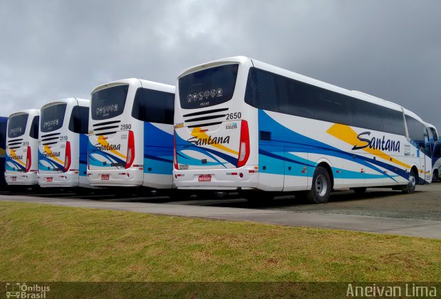 Empresas de Transportes Santana e São Paulo 2650 na cidade de Camaçari, Bahia, Brasil, por Aneivan Lima. ID da foto: 5538765.