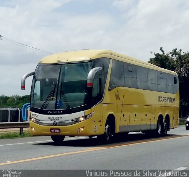 Viação Itapemirim 60809 na cidade de Campos dos Goytacazes, Rio de Janeiro, Brasil, por Vinicius Pessoa da Silva Valadares. ID da foto: 5537800.