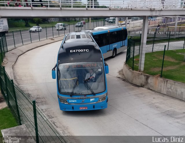 Viação Redentor E47007C na cidade de Rio de Janeiro, Rio de Janeiro, Brasil, por Lucas Diniz. ID da foto: 5563074.