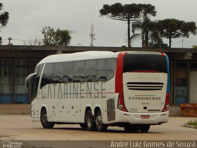 Auto Viação Catarinense 3361 na cidade de Curitiba, Paraná, Brasil, por André Luiz Gomes de Souza. Número da foto: #5564331.