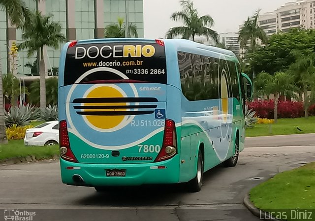 Doce Rio Fretamento e Turismo 7800 na cidade de Rio de Janeiro, Rio de Janeiro, Brasil, por Lucas Diniz. Número da foto: #5563098.