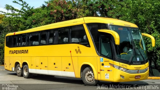 Viação Itapemirim 60795 na cidade de São Paulo, São Paulo, Brasil, por Julio Medeiros. Número da foto: #5564420.