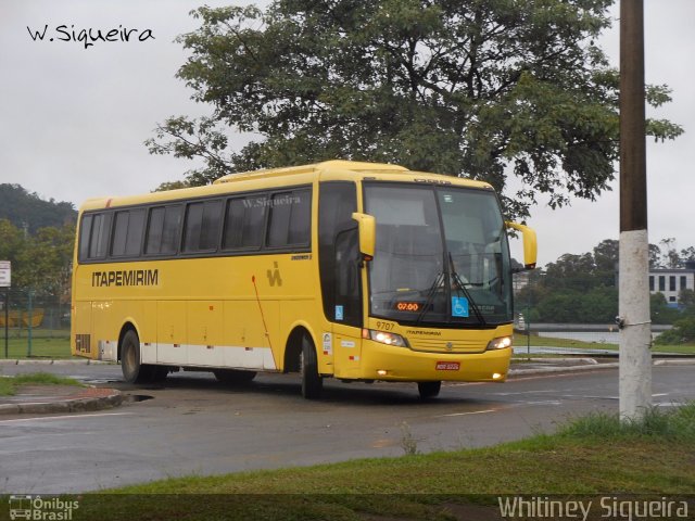 Viação Itapemirim 9707 na cidade de Vitória, Espírito Santo, Brasil, por Whitiney Siqueira. ID da foto: 5564577.