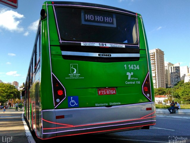 Viação Santa Brígida 1 1434 na cidade de São Paulo, São Paulo, Brasil, por Felipe Vitor Paixão Vieira. Número da foto: #5563404.